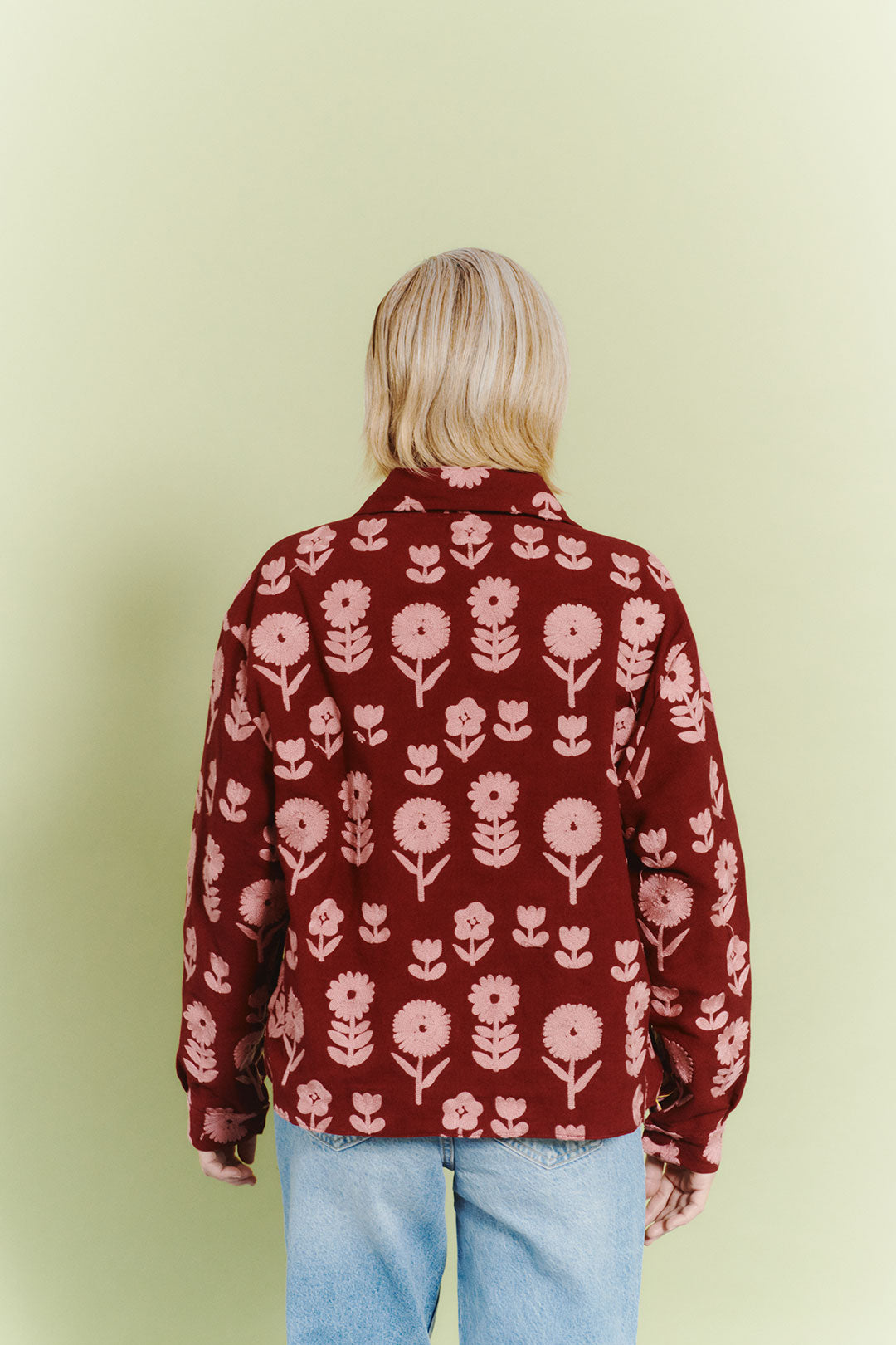 Arturo jacket - burgundy embroidery